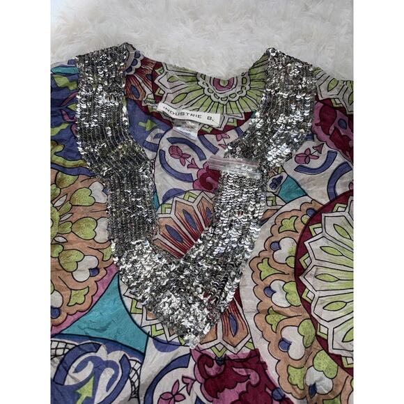 Industrie B 100% Silk Sz. L Blouse. New W/ Out Tags. Beautiful - Picture 2 of 11